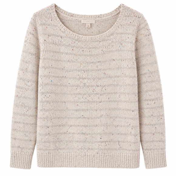 LOFT Sweaters - Cozycore Confetti Knit Sweater Medium Soft Girl Neutral Quiet Luxury